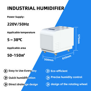 電動新型超音波工業用加湿器、工場・商業用、キャスター付き、連続クールミスト生成 - Product Image 2