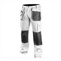 Pantalones de Trabajo de Sarga de Poliéster de Alta Resistencia en Oferta, Pantalones de Pintor con Longitud Personalizada, Múltiples Bolsillos Utilitarios, Impresión UV