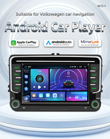 BQCC Autoradio Android Octa 7 Pouces avec Carplay GPS DSP Compatible pour Volkswagen VW CC Passat B7 Polo Golf 5 6 Jetta Mk5 Mk6