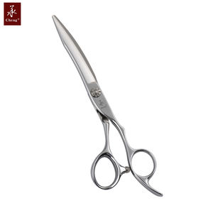 Tijeras profesionales para el cuidado <span class=keywords><strong>de</strong></span> perros, tijeras <span class=keywords><strong>de</strong></span> adelgazamiento curvadas, bloque OEM, acero japonés, CNC, YONGHE - Product Image 6