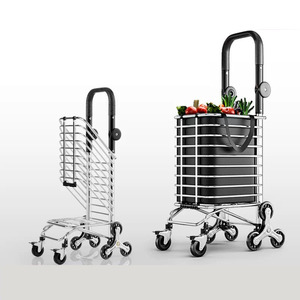 Carrito <span class=keywords><strong>de</strong></span> compras <span class=keywords><strong>de</strong></span> gran capacidad, carrito <span class=keywords><strong>de</strong></span> compras plegable con forro extraíble y ruedas giratorias <span class=keywords><strong>de</strong></span> 360 ° - Product Image 3
