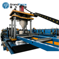 Machine de formage de poutres en U automatique à grande vitesse avec contrôle PLC + écran tactile, moteur certifié CE, facile à utiliser, en acier