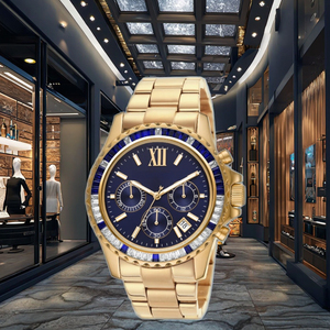 Đồng hồ thạch anh cao cấp Rainbow Luxury, kim cương Czech, máy 4130/4131/7750, khả năng chống nước 50m, kính sapphire, thép không gỉ - Product Image 3