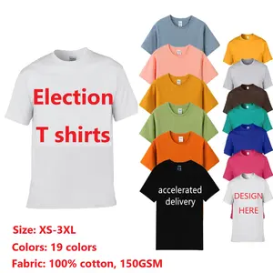 Wholesale Hot selling custom election campaign promotional items president tshirt polo shirt polyester election t shirt for men