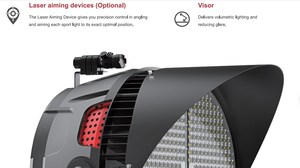 Projecteur LED de stade 300W-1250W IP66 avec puissance réglable 3-en-1 et support en U 150LM/W pour stade HL-SP02 - Product Image 4