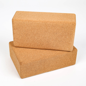 Bloques de Yoga de corcho Premium natural 100% al por mayor respetuosos con el medio ambiente y antideslizantes con logotipo personalizado OEM soporte de alineación de ladrillo Yog - Product Image 1