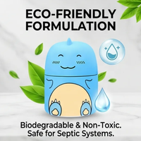 Bloc nettoyant et désodorisant pour réservoir de toilettes, motif monstre mignon, avec corde de fixation mains libres, pour la maison et adapté aux familles, vente en gros