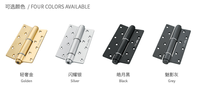 Charnière silencieuse grise de 6 pouces en aluminium spatial résistant à l'usure avec amortisseur à fermeture automatique pour portes en acier/alliage d'aluminium – Vente en gros