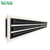 Grille d'air en plastique de plafond réglable de cvc, diffuseur linéaire de fente de ventilation