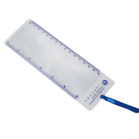 3X Règle-loupe en PVC pour la lecture de cartes et de livres