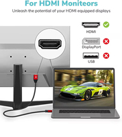 OEM Vente Chaude Ultra HD 4K Coque en Alliage d'Aluminium Ultra-Mince Plaqué Or 24K pour Câble Support HDR 2.0 pour Moniteur PS5 Lecteur DVD