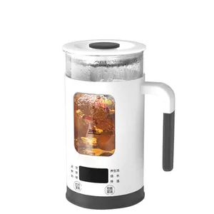6 Function Home Electric Kettle 220V Health Soup Pot Flower Tea Maker Glass Water Boiler 24H Automatic Heat Preservation