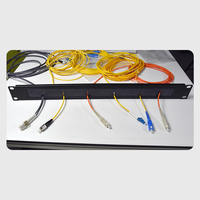 Panneau de gestion de câbles horizontal 1U 19 pouces pour rack, panneau de passage de câbles anti-poussière pour montage en rack