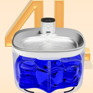 YHpet 4000mAh fontaine de boisson pour animaux de compagnie écologique distributeur d'eau automatique pour chien chat avec bols de capteur Source d'alimentation de Charge - Product Image 3