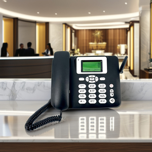 <span class=keywords><strong>Téléphone</strong></span> <span class=keywords><strong>Fixe</strong></span> <span class=keywords><strong>Sans</strong></span> <span class=keywords><strong>Fil</strong></span> T-elek Double SIM pour Bureau, Domicile et Hôtel avec Identification de l'Appelant, Radio GSM 2.4G Wi-Fi – Nouveau - Product Image 1