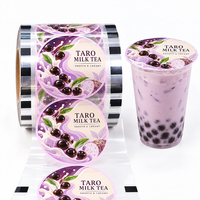 PP boba bubble tea cup film d'étanchéité de haute qualité film d'étanchéité à couvercle personnalisé pour tasse à thé au lait récipient en plastique