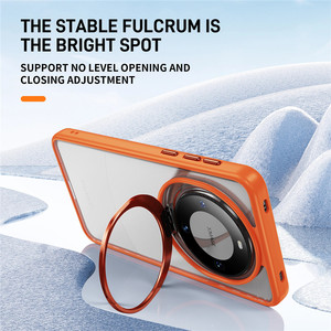 Para <span class=keywords><strong>Huawei</strong></span> Mate <span class=keywords><strong>60</strong></span> <span class=keywords><strong>Pro</strong></span> Funda para teléfono móvil con soporte para lente de cámara Marco de TPU Clear PC Back Protective Hybrid Phone Back Cover - Product Image 2