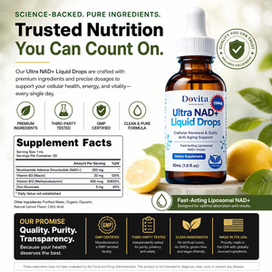 Gotas Liposomales de NAD Plus con Resveratrol de Acción Rápida, Fórmula Sublingual para Renovación Celular y Longevidad, Venta al Por Mayor OEM - Product Image 2