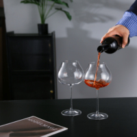 Ensembles de verrerie élégants de qualité supérieure en cristal ultra-fin, verre à gin, verre à vin ballon, verre à vin Bourgogne, verre à vin grande capacité pour la maison
