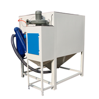 Grande machine de sablage manuelle, cabine de sablage industrielle pour pièces lourdes et de grande taille