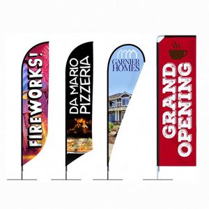 Bandera de Plumas Personalizada con Logotipo, Portátil, de Doble Cara, para Exteriores, con Soporte, para Ferias Comerciales y Promociones - Product Image 5