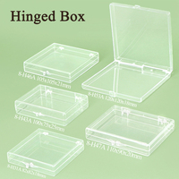 YUZMEI Boîte de rangement portable en plastique pour ongles, boîte d'emballage en acrylique pour faux ongles, présentoir pour outils de manucure
