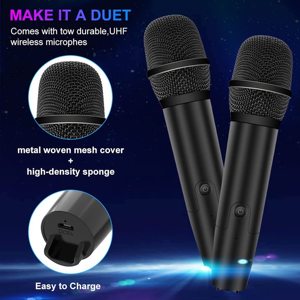 Micrófono inalámbrico 4 en 1 <span class=keywords><strong>con</strong></span> luces LED <span class=keywords><strong>PARA</strong></span> Karaoke, micrófono portátil <span class=keywords><strong>para</strong></span> niños, regalos, juguetes <span class=keywords><strong>para</strong></span> niños y <span class=keywords><strong>niñas</strong></span> - Product Image 5