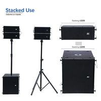 Système audio complet de sonorisation avec enceintes Line Array compactes de 5 pouces pour DJ, module amplificateur de puissance inclus, idéal pour les églises