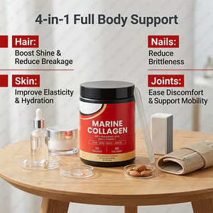 Colágeno Hidrolizado de Pescado en Polvo de Primera Calidad, Marca Privada OEM, con Vitaminas para el Cabello, la Piel, las Uñas y las Articulaciones, Suplemento de Belleza - Product Image 5