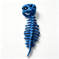 Masque-chapeau en peluche squelette de dinosaure coloré, accessoire de tête de dinosaure pour Halloween, jouet en peluche amusant pour fête costumée et cosplay