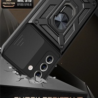Étui de protection pour objectif d'appareil photo pour S21 Ultra S22 Plus Note 20 Ultra S20 FE A52 A72 A12 TPU+PC Antichoc Étanche Blindé