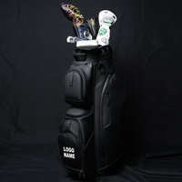 ASL GOLF Sacs de club de golf à logo personnalisé pour homme Sac de chariot en cuir PU imperméable léger et durable à 14 voies