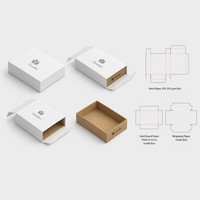 Cajas de Papel Rígido Reciclado Ecológicas con Laminación Mate de Cuatro Colores para Exhibición de Uñas Postizas con Ventana Transparente Personalizada al por Mayor