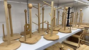 Portarrollos de Papel de Bambú Natural con Base en Forma de Árbol y Doble Varilla de Estabilización, Soporte Multifuncional para Papel Higiénico de <span class=keywords><strong>Cocina</strong></span> y Baño - Product Image 5