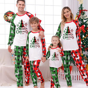 Moeder En Kinderen Bijpassende Outfit 5 Stuks Pyjama Set Nachtkleding Nachtpak Nieuwjaar Gezinnen Set Kleding Voor Verjaardag Kerst - Product Image 3