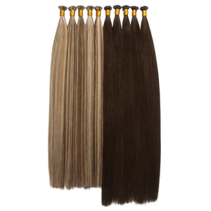 Extensiones de Cabello Humano con Punta de Queratina Micro Keratin K Tip, Color <span class=keywords><strong>Piano</strong></span>, Doble Trama, 100% Cabello Virgen Humano - Product Image 2
