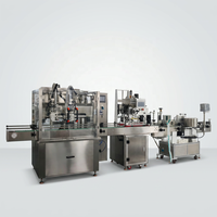 Machine de commande de servomoteur pour bouteilles en plastique/verre, canettes et bocaux - Haute productivité, compatible huile et gel, acier inoxydable de qualité alimentaire