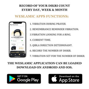 Iqibla Smart TALLY Counter นาฬิกาปลุกมุสลิม sunriser ขายดีที่สุด zikr แหวนสำหรับโทรศัพท์ tasbih Digital Azan islamic tasbeeh - Product Image 6