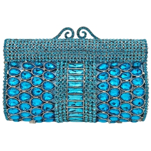 Women Elegant Dazzling Rhinestones <b>Clutch</b> Purse Shiny Faux Diamond Pillow Evening <b>Bag</b> for Wedding Night Out Celebration - Product Image 1