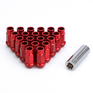 CNSPEED Écrous de roue M14x1.5 M12x1.5 M12x1.25 en alliage d'aluminium pour amélioration de roues de voiture Rouge Bleu Gris Noir - Product Image 3