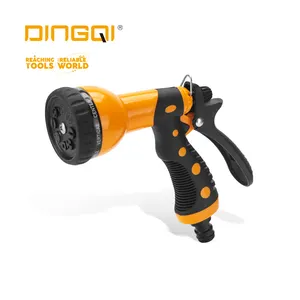 DINGQI गर्म-बिक्री आठ पानी स्प्रे उद्यान स्प्रे बंदूक ट्रिगर स्प्रेयर प्लास्टिक पीवीसी