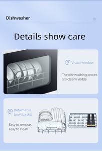 Lave-vaisselle portable mini autonome à haute température pour comptoir, séchage et désinfection domestiques - Product Image 6