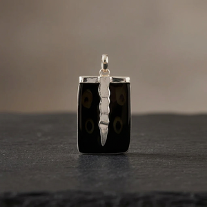 Pendentif en argent 925 pour femme, onyx, plaqué rhodium, géométrique, diamant zircon, or rose, pour un usage quotidien, fiançailles, chaînes tendance - Product Image 4