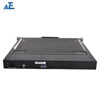 Commutateur de souris vidéo clavier 17 pouces Console LCD en rack avec 1 port KVM Caractéristiques Clavier vidéo Commutateur de souris en stock