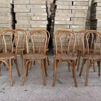 Chaise de salle à manger commerciale en bois courbé avec cadre en bois massif pour événement de noce moderne noire