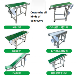 새로운 2층형 100kg 스테인리스 스틸 벨트 컨베이어 500mm 창고용 로딩 PVC/PU/고무 조절 가능 내열 1년 보증 - Product Image 6