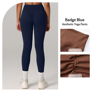 Leggings Deportivos de Yoga para Mujer, Cintura Alta, Sólidos, Ecológicos, Transpirables, de Secado Rápido y Resistentes a las Arrugas, para Gimnasio, Pilates y Fitness - Product Image 2