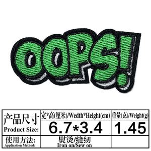 China Embroidery Manufacturer Custom Clothes Embroidered Letter Phase Patch - Product Image 6