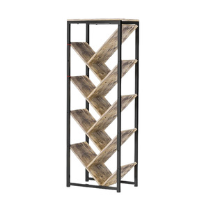 Estantería vertical para libros de 5 niveles, estante de almacenamiento de madera que ahorra espacio para sala de estar y dormitorio - Product Image 5