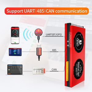 BMS รุ่น DALY 8S 24V 250A LiFePO4 พอร์ตทั่วไป พร้อมพัดลมระบายความร้อน ระบบปรับสมดุลเซลล์ 485 UART สำหรับชุดแบตเตอรี่ DIY ใช้ในบ้าน รถบ้าน พลังงานแสงอาทิตย์ - Product Image 2